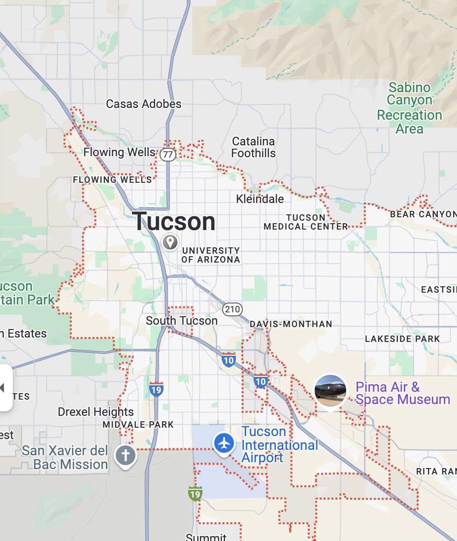 Tucson investigation area